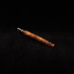 This image portrays Specialty Tapered Dynavap XL Burl Stem + Matching Mouthpiece by Dovetail Woodwork.