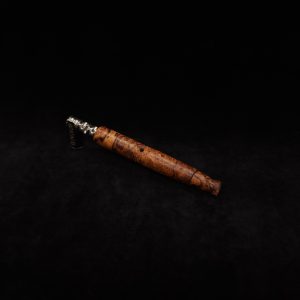 This image portrays Specialty Tapered Dynavap XL Burl Stem + Matching Mouthpiece by Dovetail Woodwork.