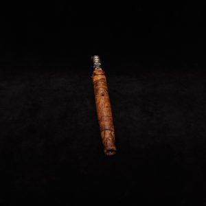 This image portrays Specialty Tapered Dynavap XL Burl Stem + Matching Mouthpiece by Dovetail Woodwork.