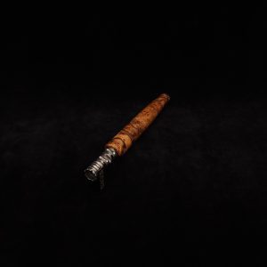 This image portrays Specialty Tapered Dynavap XL Burl Stem + Matching Mouthpiece by Dovetail Woodwork.