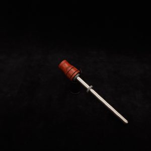 This image portrays Dynavap Spinning Mouthpiece-Specialty Bloodwood by Dovetail Woodwork.