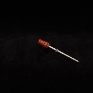 This image portrays Dynavap Spinning Mouthpiece-Specialty Bloodwood by Dovetail Woodwork.