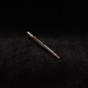 This image portrays Diagonal Slant Dynavap XL Stem/Blackwood + Matching Mouthpiece by Dovetail Woodwork.