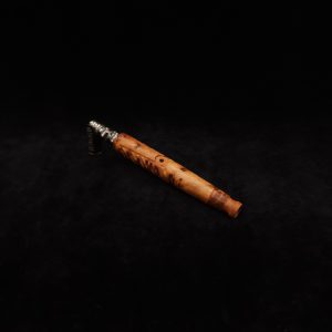 This image portrays Diagonal Slant Dynavap XL Premium Thuya Burl Stem + Matching Mouthpiece by Dovetail Woodwork.