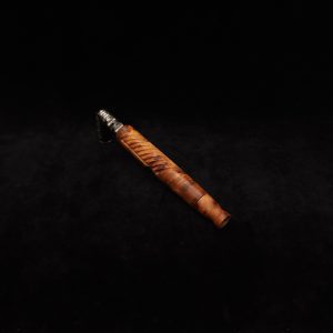 This image portrays Diagonal Slant Dynavap XL Premium Thuya Burl Stem + Matching Mouthpiece by Dovetail Woodwork.