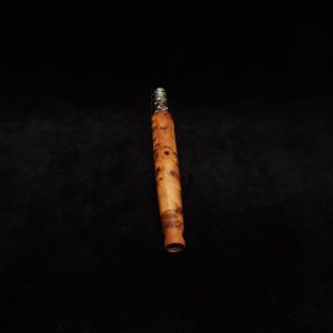 This image portrays Diagonal Slant Dynavap XL Premium Thuya Burl Stem + Matching Mouthpiece by Dovetail Woodwork.