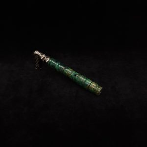 This image portrays Attenuated Dynavap XL Design Burl Stem + Matching Mouthpiece-NEW! by Dovetail Woodwork.