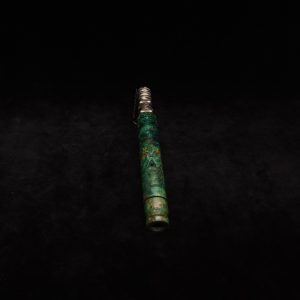 This image portrays Attenuated Dynavap XL Design Burl Stem + Matching Mouthpiece-NEW! by Dovetail Woodwork.