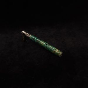 This image portrays Attenuated Dynavap XL Design Burl Stem + Matching Mouthpiece-NEW! by Dovetail Woodwork.