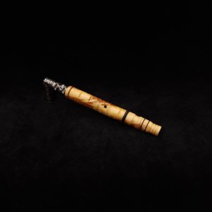 This image portrays Attenuated Dynavap XL Design Burl Stem + Matching Mouthpiece-NEW! by Dovetail Woodwork.