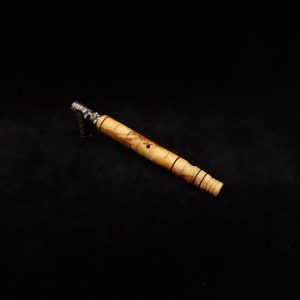 This image portrays Attenuated Dynavap XL Design Burl Stem + Matching Mouthpiece-NEW! by Dovetail Woodwork.