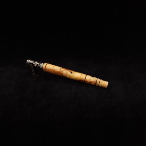 This image portrays Attenuated Dynavap XL Design Burl Stem + Matching Mouthpiece-NEW! by Dovetail Woodwork.