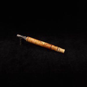 This image portrays Attenuated Dynavap XL Design Burl Stem + Matching Mouthpiece-NEW! by Dovetail Woodwork.