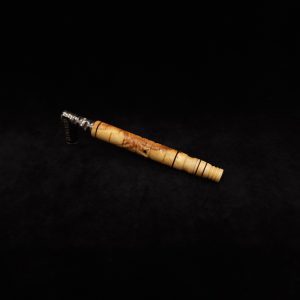 This image portrays Attenuated Dynavap XL Design Burl Stem + Matching Mouthpiece-NEW! by Dovetail Woodwork.