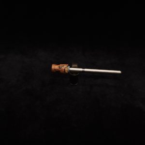 This image portrays Dynavap Spinning Mouthpiece-Premium Spalted Maple Burl by Dovetail Woodwork.