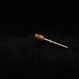 This image portrays Dynavap Spinning Mouthpiece-Spalted Maple Burl by Dovetail Woodwork.