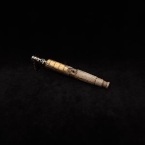 This image portrays Shield Dynavap XL Stem + Book-Matched Mouthpiece-NEW! by Dovetail Woodwork.