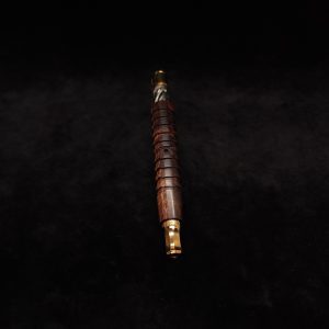 This image portrays Fractured Dynavap XL Stem + Matched Mouthpiece-NEW! by Dovetail Woodwork.