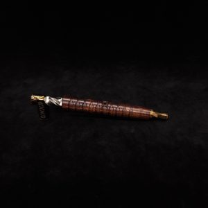 This image portrays Fractured Dynavap XL Stem + Matched Mouthpiece-NEW! by Dovetail Woodwork.