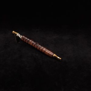 This image portrays Fractured Dynavap XL Stem + Matched Mouthpiece-NEW! by Dovetail Woodwork.