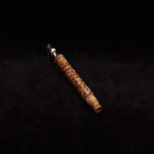 This image portrays Fractured Dynavap XL Stem + Matched Mouthpiece-NEW! by Dovetail Woodwork.