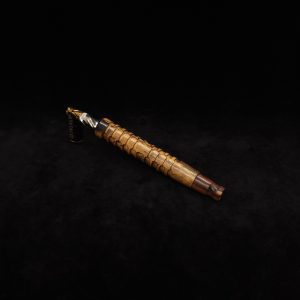 This image portrays Fractured Dynavap XL Stem + Matched Mouthpiece-NEW! by Dovetail Woodwork.