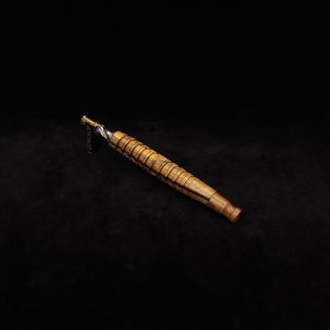 This image portrays Fractured Dynavap XL Stem + Matched Mouthpiece-NEW! by Dovetail Woodwork.