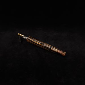 This image portrays Fractured Dynavap XL Stem + Matched Mouthpiece-NEW! by Dovetail Woodwork.