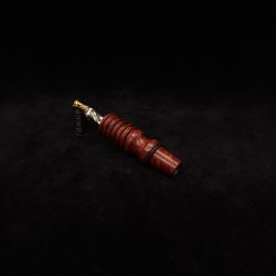 This image portrays Dynavap 14mm WPA Stem-S.S. Metal Core-Finned/Manzanita Burl-NEW! by Dovetail Woodwork.