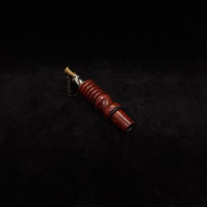 This image portrays Dynavap 14mm WPA Stem-S.S. Metal Core-Finned/Manzanita Burl-NEW! by Dovetail Woodwork.