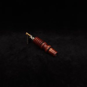 This image portrays Dynavap 14mm WPA Stem-S.S. Metal Core-Finned/Manzanita Burl-NEW! by Dovetail Woodwork.