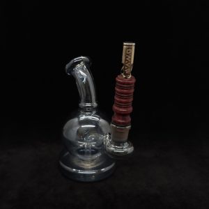 This image portrays Dynavap 14mm WPA Stem-S.S. Metal Core-Purpleheart-NEW! by Dovetail Woodwork.