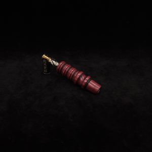 This image portrays Dynavap 14mm WPA Stem-S.S. Metal Core-Purpleheart-NEW! by Dovetail Woodwork.