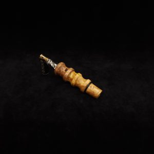 This image portrays Dynavap 14mm WPA Stem-S.S. Metal Core-Amboyna Burl-NEW! by Dovetail Woodwork.