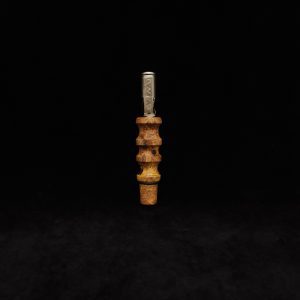 This image portrays Dynavap 14mm WPA Stem-S.S. Metal Core-Amboyna Burl-NEW! by Dovetail Woodwork.