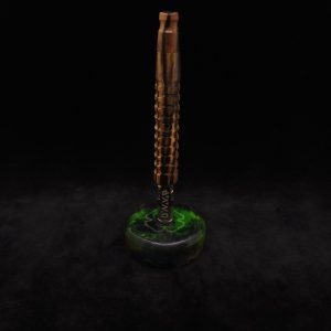 This image portrays DynaPuck-Cosmic Series-Dynavap Stem Display by Dovetail Woodwork.