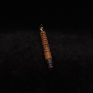 This image portrays Fractured Dynavap XL Stem/Lignum Vitae+Ebony Mouthpiece-NEW! by Dovetail Woodwork.