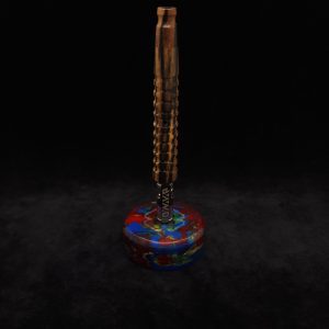 This image portrays DynaPuck-Cosmic Series-Dynavap Stem Display by Dovetail Woodwork.