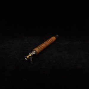 This image portrays Fractured Dynavap XL Stem/Lignum Vitae+Ebony Mouthpiece-NEW! by Dovetail Woodwork.