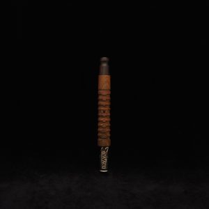 This image portrays Fractured Dynavap XL Stem/Lignum Vitae+Ebony Mouthpiece-NEW! by Dovetail Woodwork.