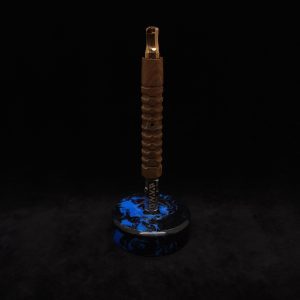 This image portrays DynaPuck XL-Cosmic Series-Dynavap Stem Display by Dovetail Woodwork.