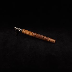 This image portrays Attenuated Dynavap XL Diamond Burl Stem + Matching Mouthpiece-NEW! by Dovetail Woodwork.