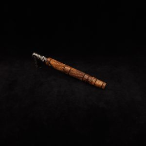 This image portrays Attenuated Dynavap XL Diamond Burl Stem + Matching Mouthpiece-NEW! by Dovetail Woodwork.