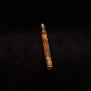 This image portrays Attenuated Dynavap XL Diamond Burl Stem + Matching Mouthpiece-NEW! by Dovetail Woodwork.