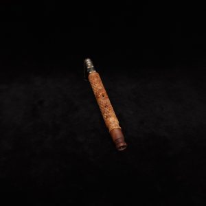 This image portrays Attenuated Dynavap XL Diamond Burl Stem + Matching Mouthpiece-NEW! by Dovetail Woodwork.