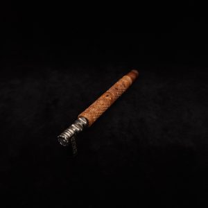 This image portrays Attenuated Dynavap XL Diamond Burl Stem + Matching Mouthpiece-NEW! by Dovetail Woodwork.