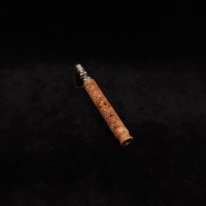 This image portrays Attenuated Dynavap XL Diamond Burl Stem + Matching Mouthpiece-NEW! by Dovetail Woodwork.