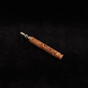 This image portrays Attenuated Dynavap XL Diamond Burl Stem + Matching Mouthpiece-NEW! by Dovetail Woodwork.