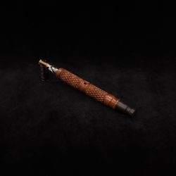 This image portrays Attenuated Dynavap XL Diamond Burl Stem + Mouthpiece by Dovetail Woodwork.