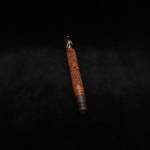 This image portrays Attenuated Dynavap XL Diamond Burl Stem + Mouthpiece by Dovetail Woodwork.